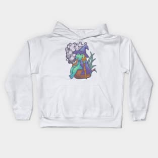 One cool wizard frog Kids Hoodie